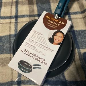 Rachael Ray twin pack hard enamel cookware